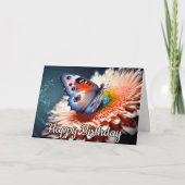 クリエイティブ静止型バタフライイラストレーションデザイン カード (正面)