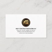 クリエイティブ革新的な建物縁どライン 名刺 (裏面)