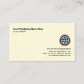 クリエイティブ音声ボックスの引用符の記号 名刺 (裏面)