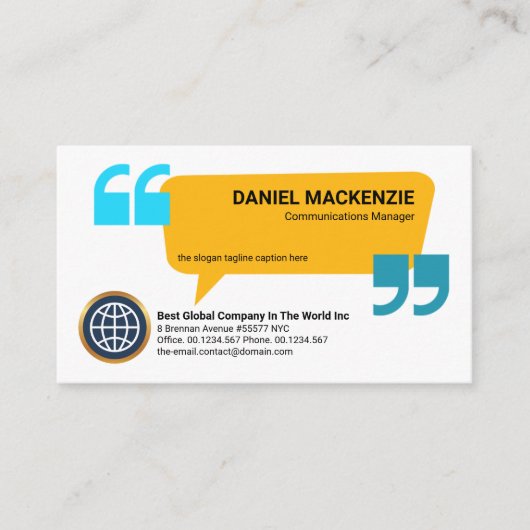 クリエイティブ音声ボックス見積もりPR通信 名刺 (正面)