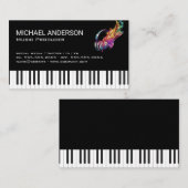 クリエイティブ音楽ヘッドフォン | キーボード 名刺 (正面/裏面)