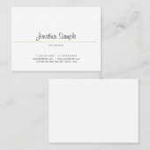 クリエイティブ頭が切れるデザイン金ゴールドプレインラグジュアリートレンディー 名刺 (正面/裏面)