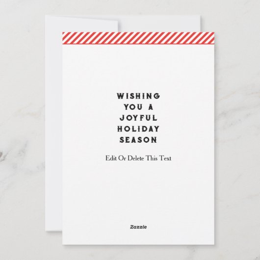 クリエイティブ馬術式クリスマス シーズンカード (裏面)