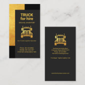 クリエイティブ高級金ゴールドコーナー物流 名刺 (正面/裏面)