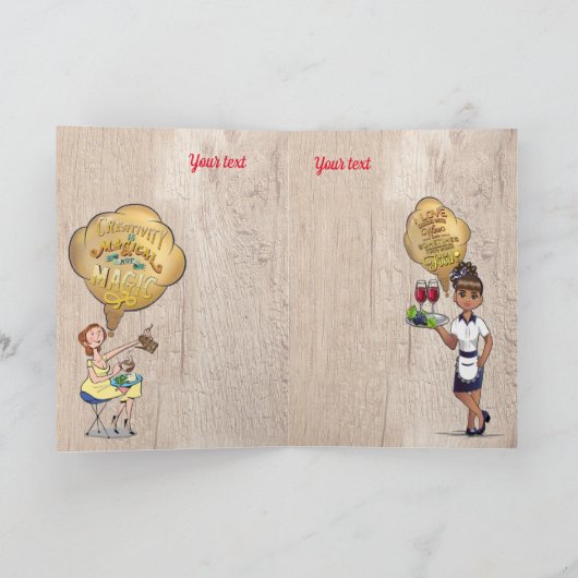 クリエイティブ魔法のフレンドとの休憩時間 シーズンカード (内部)