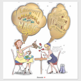 クリエイティブ魔法のフレンドとの休憩時間 シール