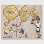 クリエイティブ魔法のフレンドとの休憩時間 ラッピングペーパー (フラット)