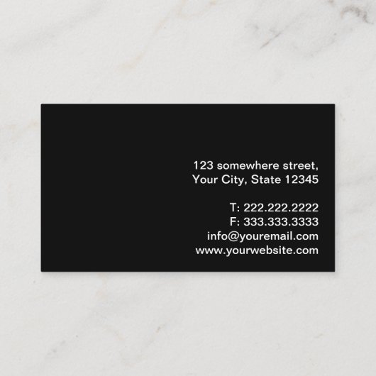 クリエイティブ魚釣りガイドプロフェッショナル 名刺 (裏面)