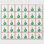 クリエイティブ魚釣りクリスマスホリデーギフト ラッピングペーパー (フラット)