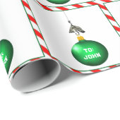 クリエイティブ魚釣りクリスマスホリデーギフト ラッピングペーパー (ロールコーナー)