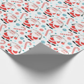 クリエイティブ魚釣りクリスマス ラッピングペーパー (角)