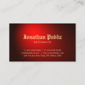 クリエイティブ黒赤タトゥーアートアーティストタトゥースト 名刺 (裏面)