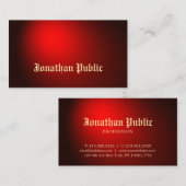 クリエイティブ黒赤タトゥーアートアーティストタトゥースト 名刺 (正面/裏面)