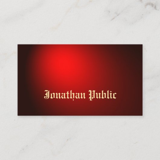 クリエイティブ黒赤タトゥーアートアーティストタトゥースト 名刺 (正面)