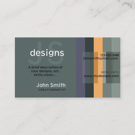 クリエイティブ/アーティスト 名刺 (正面)