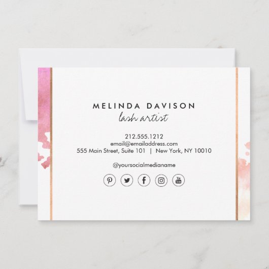 クリエイティブ ウォーターカラー マツエク ギフト券 (裏面)