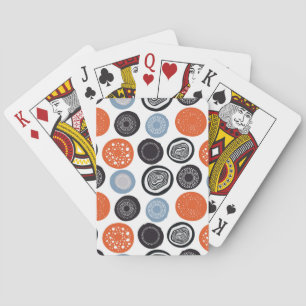 クリエイティブ、カラフル幾何学円パターン。 トランプ