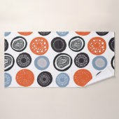 クリエイティブ、カラフル幾何学円パターン。 バスタオル (バスタオル)