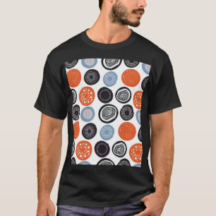 クリエイティブ、カラフル幾何学円パターン。 Tシャツ