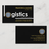 クリエイティブ・グローバル・ロジスティックス看板サプライ・チェーン 名刺 (正面/裏面)