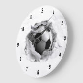 クリエイティブ サッカー ラージ壁時計 (傾斜)
