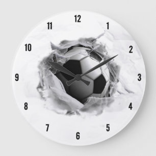 クリエイティブ サッカー ラージ壁時計