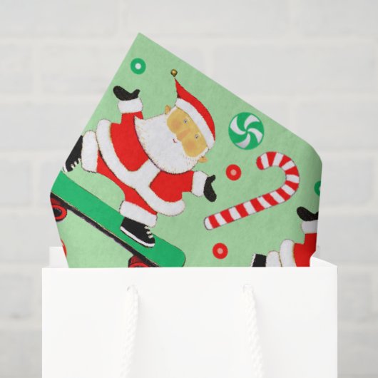 クリエイティブ スケートボード クリスマス ホリデー 薄葉紙 (ギフトバッグ)