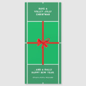 クリエイティブ テニス クリスマスカード (正面)