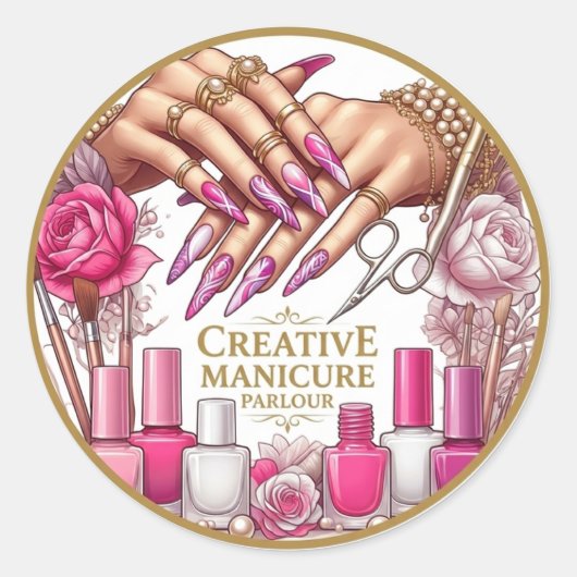 クリエイティブ ネイルアート マニキュア ステッカー 💅✨ (正面)
