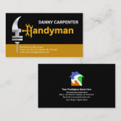 クリエイティブ・ハンディーマンズ・ハンマー・ホーム改装 名刺 (正面/裏面)