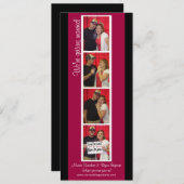 クリエイティブ フォトブース セーブ・ザ・デート（赤と黒） セーブザデート (正面/裏面)