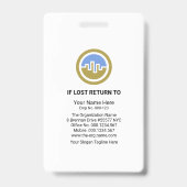 クリエイティブ·ブスタイリッシュルーウェーブ社員写真 バッジ (裏面)