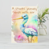 クリエイティブ、ユニークベビーシャワー招待状 招待状 (スタンド正面)