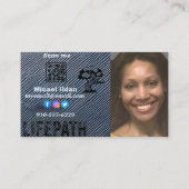 クリエイティブ、ユニーク名刺デザイン 名刺 (裏面)