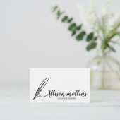 クリエイティブ·ライモダンターFetherロゴ 名刺 (スタンド正面)