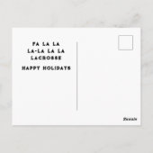 クリエイティブ ラクロスクリスマス ポストカード (裏面)