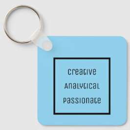 クリエイティブ、分析、情熱的なアクリルキーチェーン キーホルダー