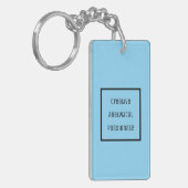 クリエイティブ、分析、情熱的なアクリルキーチェーン キーホルダー (正面左)