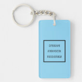 クリエイティブ、分析、情熱的なアクリルキーチェーン キーホルダー (正面)