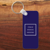 クリエイティブ、分析、情熱的なアクリルキーチェーン キーホルダー (正面)