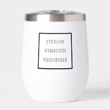 クリエイティブ、分析、情熱的なウォーターボトル