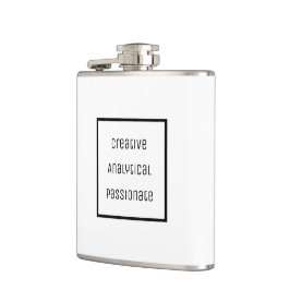 クリエイティブ、分析、情熱的なビニール包まれた フラスク