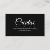 クリエイティブ 名刺 (正面)