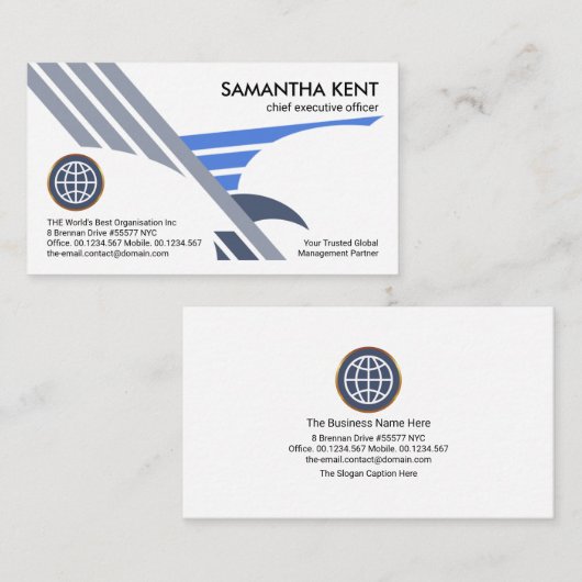 クリエイティブ《鳥》ハヤブサイーグルウィングススタートアップCEO創設者 名刺 (正面/裏面)