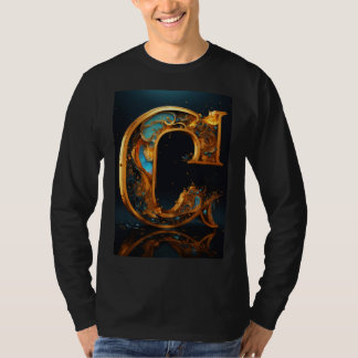 「クリエイティブC:スタイリッシュ手紙デザインT!」 Tシャツ