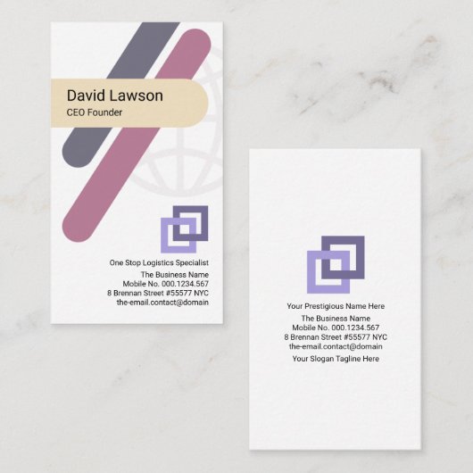 クリエイティブCrisscross ストライプズグローバルCEO設立者 名刺 (正面/裏面)