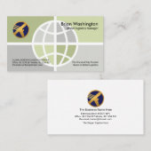 クリエイティブGlobe Quadrant縁どアカウントマネージャ 名刺 (正面/裏面)