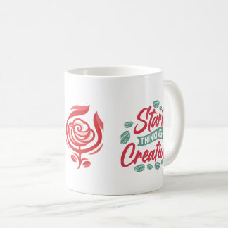 クリエイティ考えビティの開始 コーヒーマグカップ