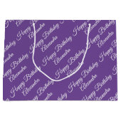 クリエイトユアウンネーム誕生日ガールラージ抱き枕 ラージペーパーバッグ (正面)