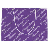 クリエイトユアウンネーム誕生日ガールラージ抱き枕 ラージペーパーバッグ (裏面)